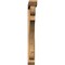 Ekena Millwork Olympic Slat Smooth Bracket w/ Offset Brace, Western Red Cedar, 5 1/2"W x 48"D x 48"H BKT0604X48X48OLY06SWR - alternate 2